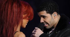 Rihanna and Drake at The NBA All-Star Game