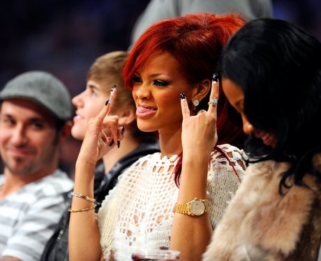 Rihanna at The NBA All-Star Game