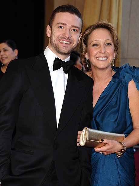 Justin Timberlake with his mum