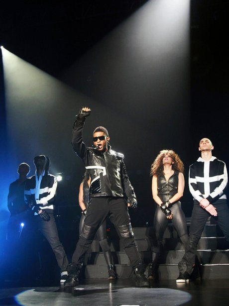 usher performing live