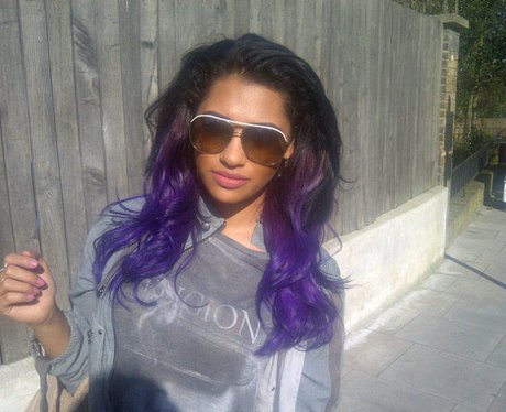 vanessa white with purple hair