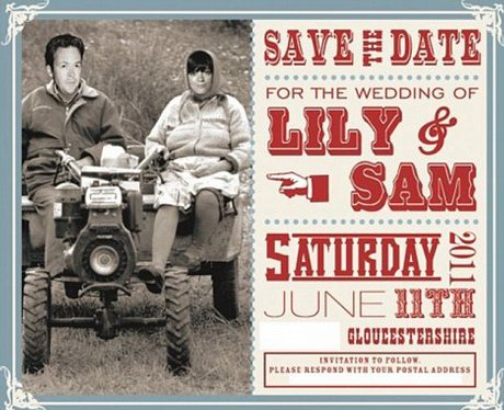 Lily Allen wedding invite