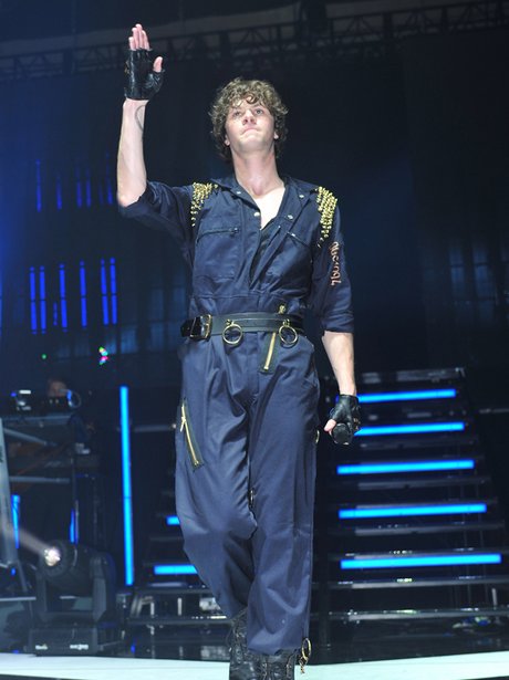 The Wanted perform live on tour.