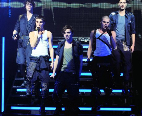 The Wanted perform live on tour.