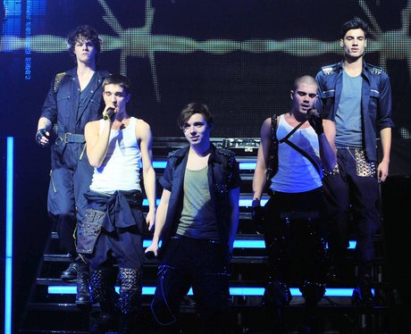The Wanted perform live on tour.