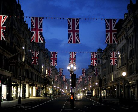 Londons Regent Street bunting
