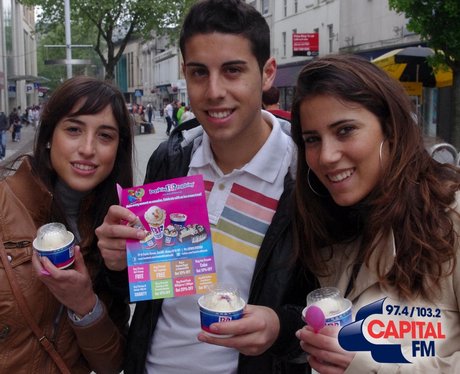 The Street Stars were out and about giving away fr