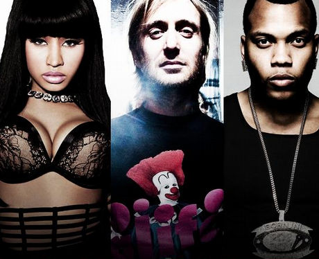 David Guetta on the cover of 'Where Them Girls At' with Flo Rida and Nicki Minaj