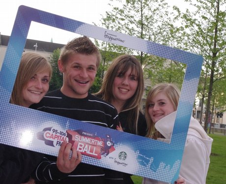 Olly Murs fans outside the Arena