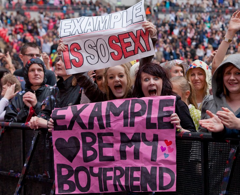 example fans at the Summertime Ball 2011