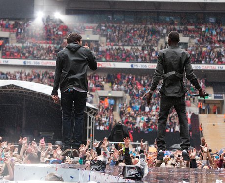 Example and wretch 32 at the Summertime Ball 2011