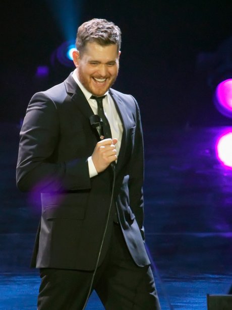 Michael Buble performs live on stage