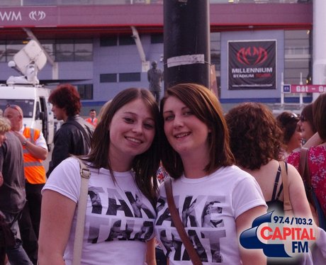 Take That Fans in Cardiff
