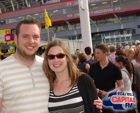 Take That Fans in Cardiff
