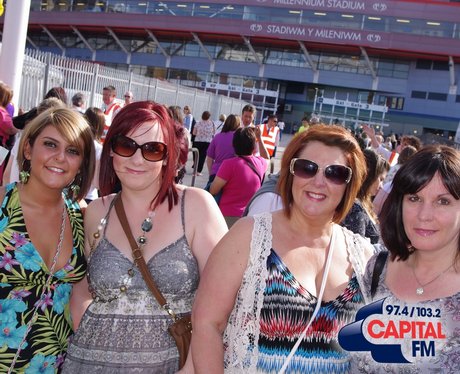 Take That Fans in Cardiff