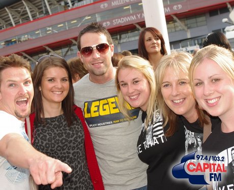 Take That Fans in Cardiff