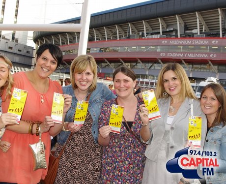 Take That Fans in Cardiff
