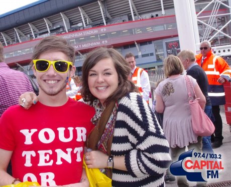 Take That Fans in Cardiff