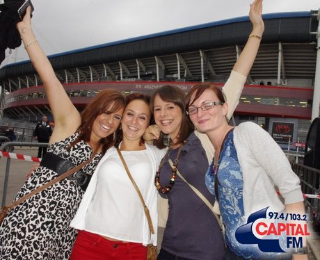 Take That Fans in Cardiff