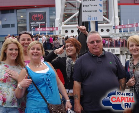Take That Fans in Cardiff