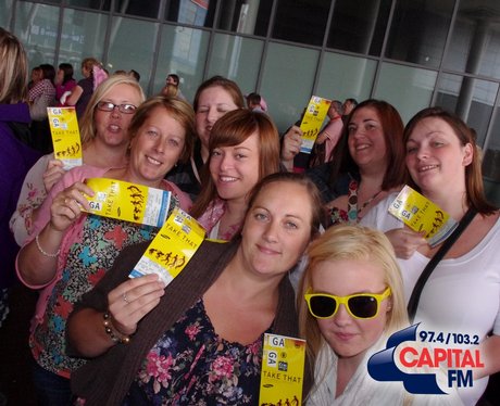 Take That Fans in Cardiff