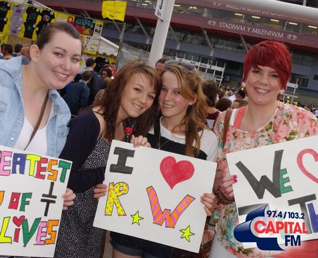 Take That Fans in Cardiff