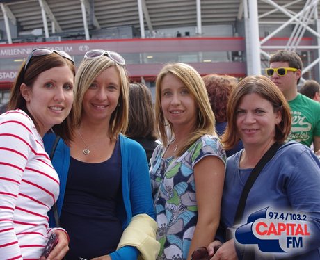 Take That Fans in Cardiff