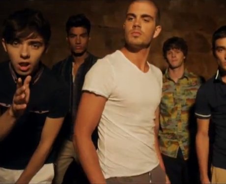 The Wanted in a still from their video for 'Glad You Came'