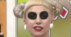 Lady Gaga with panda eyes