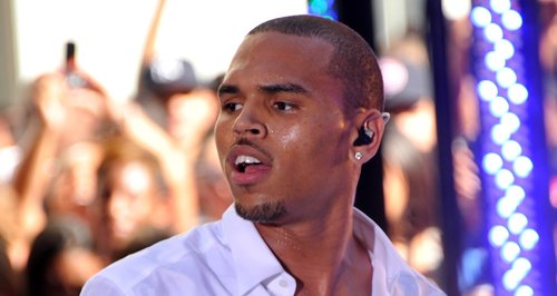Chris Brown performs on NBC