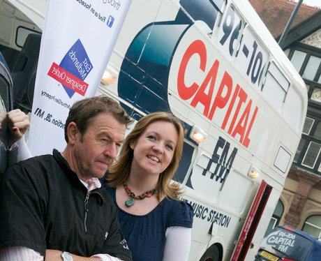 Twiggy & Emma at the Capital FM BUs