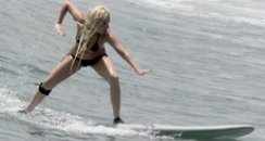 Lady Gaga Surfing