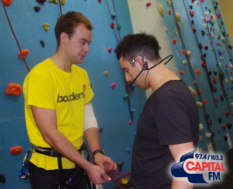 Matt takes on the Boulders wall!
