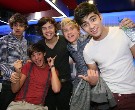 One Direction at Capital FM studios for a webchat