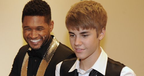 Justin Bieber and Usher Raymond