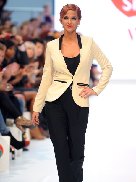 Sarah Harding on the catwalk