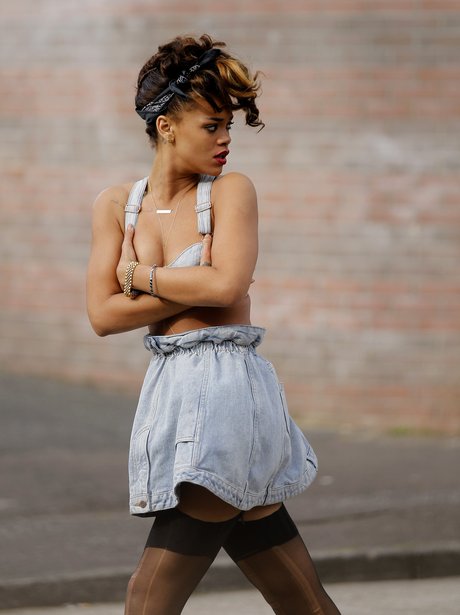 Rihanna arrives in Belfast to film 'We Found Love' video