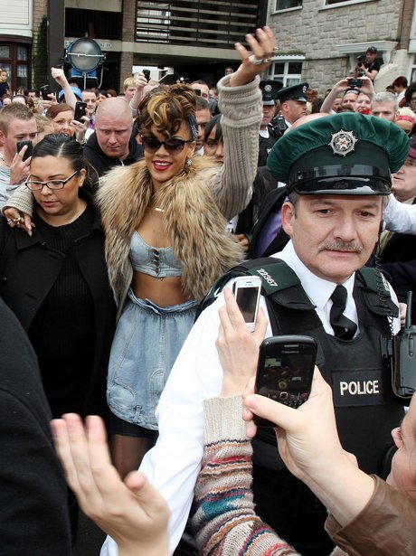 Rihanna arrives in Belfast to film 'We Found Love' video