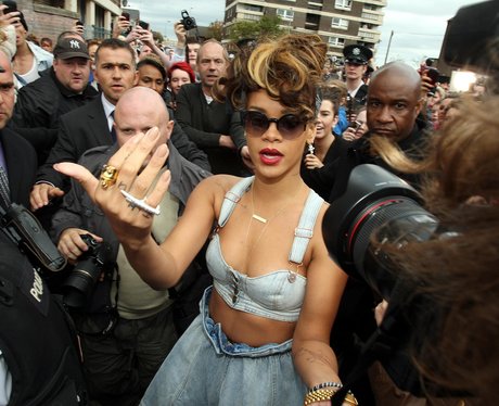 Rihanna arrives in Belfast to film 'We Found Love' video