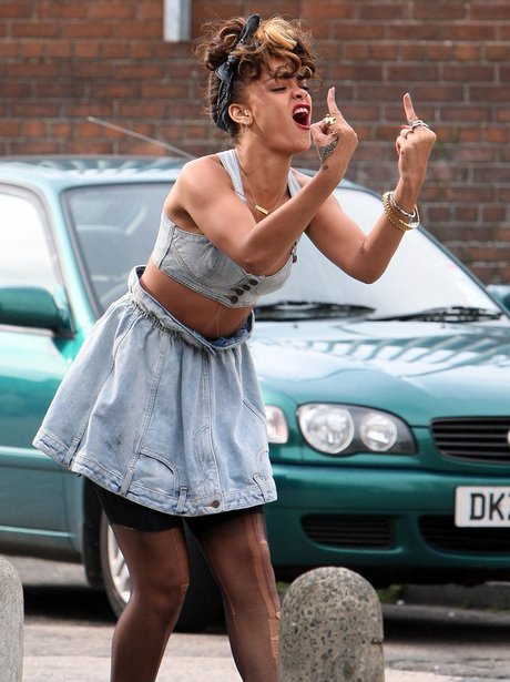 Rihanna arrives in Belfast to film 'We Found Love' video