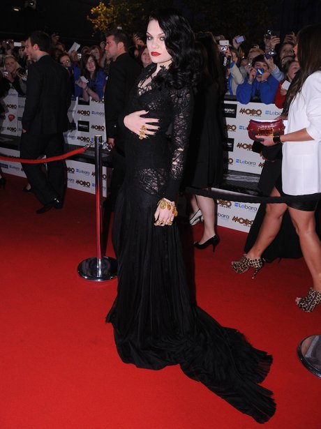Jessie J arrives on the red carpet at the 2011 MOBO Awards