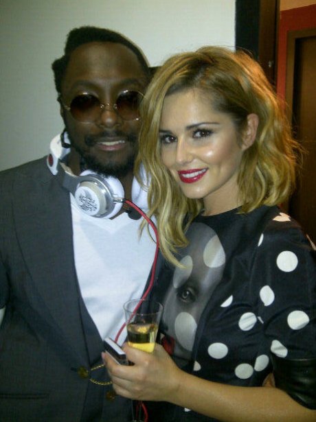 Will.I.am and Cheryl Cole in a picture on Twitter