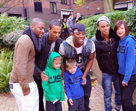 JLS fans on Broad Street