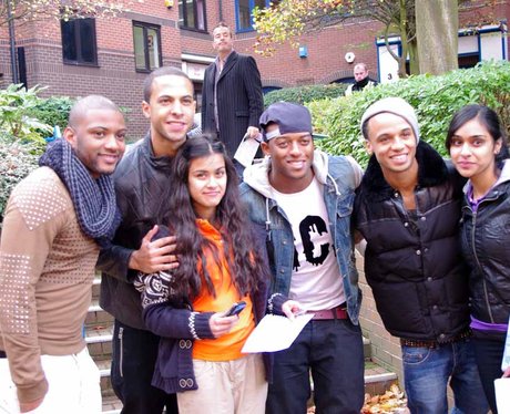 JLS fans on Broad Street