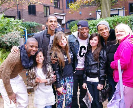 JLS fans on Broad Street