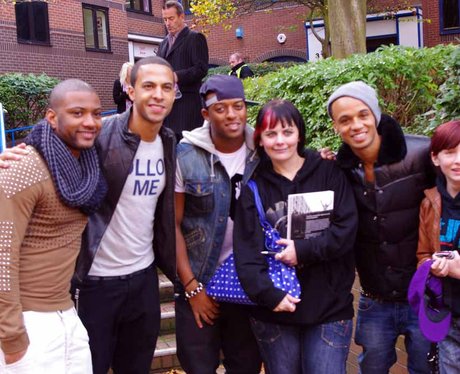 JLS fans on Broad Street