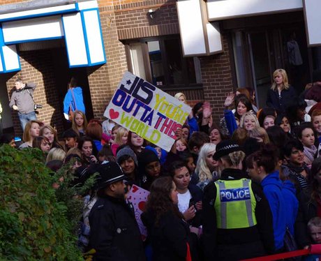 JLS fans on Broad Street