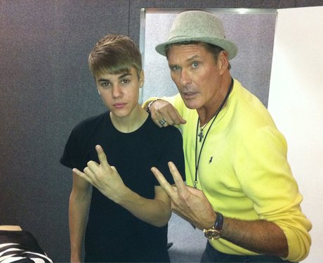 David Hasselhoff and Justin Bieber