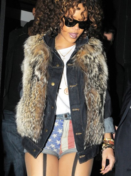 Rihanna Out In London