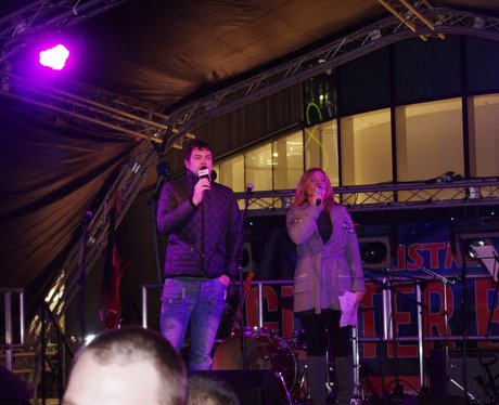 The Rock Bury's Christmas Light Switch On